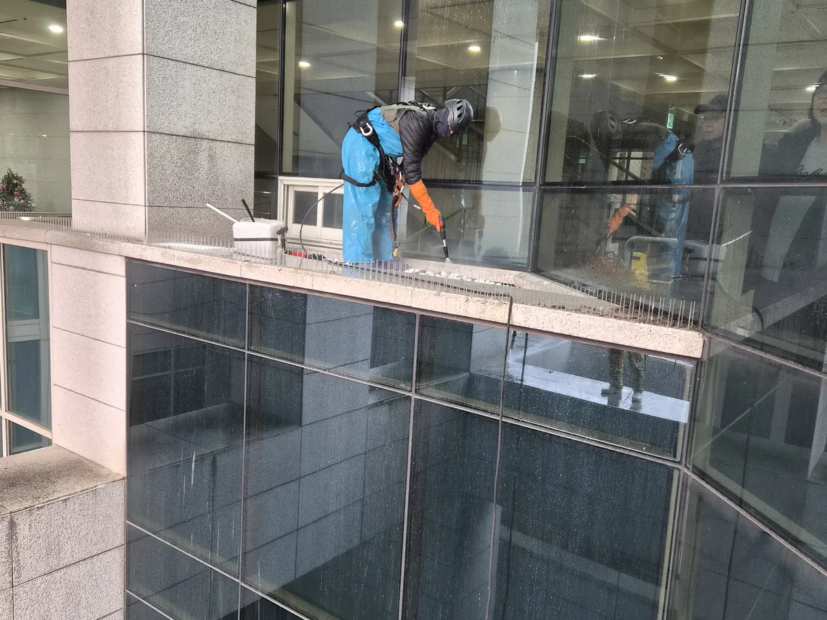 창녕군 계성면 건물 복도·대기 동선 야간 위생청소 사례 - 행진크린