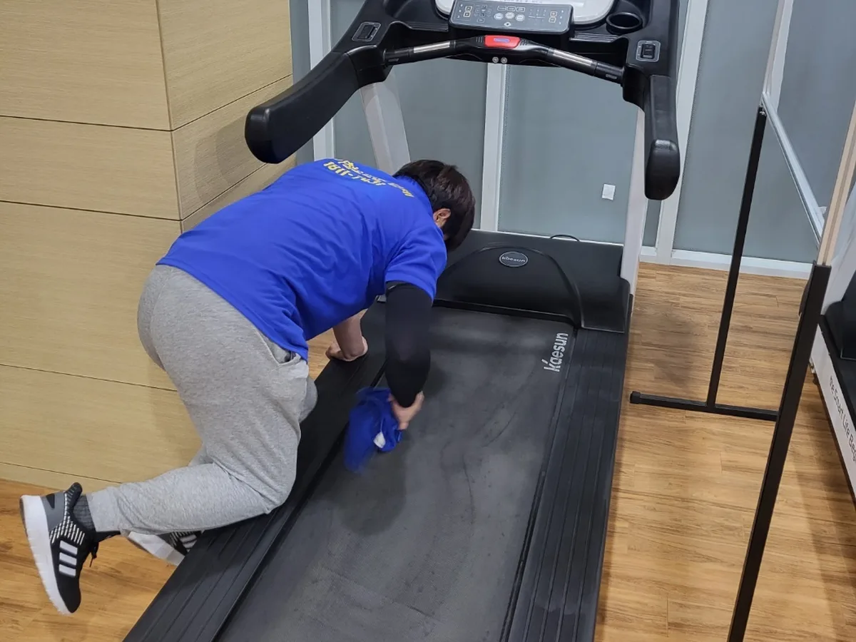밀양시 부북면 피트니스 라커 검사실 위생청소 사례 - 행진크린